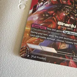 Gundam TCG Sinanju ST03-001 LR Starter Deck 03 Zeons Rush Holo Card English - Image 5