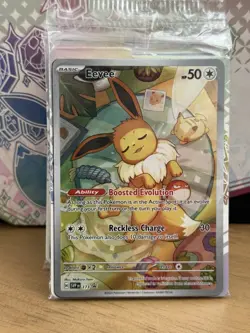 SEALED Eevee 173 Prismatic Evolutions SVP Black Star Promo Pokemon Card NM - Image 2