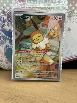 SEALED Eevee 173 Prismatic Evolutions SVP Black Star Promo Pokemon Card NM - Image 4