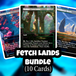 Fetch Lands Bundle ALL 10 - Custom Art Magic: The Gathering Playtest Cards EDH - Image 1