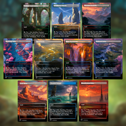 Fetch Lands Bundle ALL 10 - Custom Art Magic: The Gathering Playtest Cards EDH - Image 2
