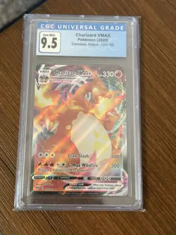 Pokemon TCG Charizard VMAX Darkness Ablaze Rare Holo Card 20/189 CGC 9.5 Mint+ - Image 1
