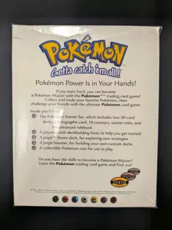 1999 ORIGINAL POKEMON TRADING CARD GAME STARTER GIFT BOX SEALED! W/SEAL & PACK! - Image 2