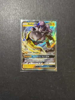 Raikou GX SM121 Promo Holo Ultra Rare Pokemon Card Sun & Moon BSP PTCG NM - Image 1