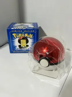 Burger King Pokemon Poliwhirl 23K Gold Plated Card Red Box Sealed 1999 - Image 1