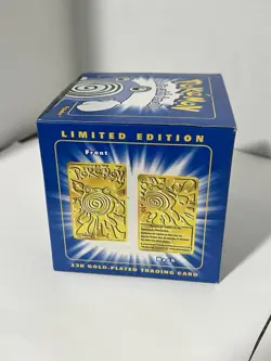 Burger King Pokemon Poliwhirl 23K Gold Plated Card Red Box Sealed 1999 - Image 3