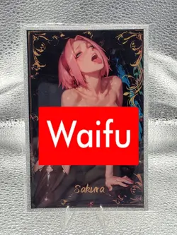 A6 Size Siwen Wave 3 Sakura Naruto Manga Anime Waifu Hentai Card Ask4Pics - Image 1