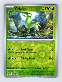 Virizion SV09: Journey Together Uncommon Reverse Holo 015/159 Pokemon Cards - Image 1