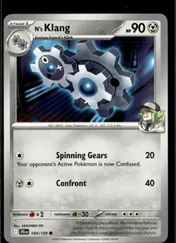 Pokemon N’s Klang 104/159 Journey Together Non Holo Common 5 Card Lot - Image 1