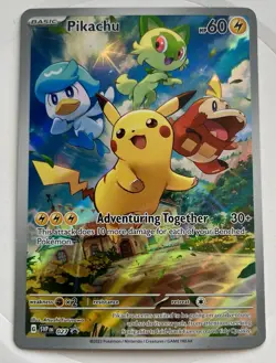 Pikachu - 027 (Pokemon Center Exclusive) Sv: Scarlet & Violet Promo Cards Holo - Image 1