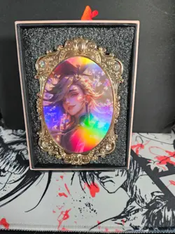 Doma / Douma Diamond Card Demon Slayer Heavy Thick Metal Silver Gold Accent - Image 2