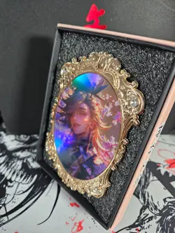 Doma / Douma Diamond Card Demon Slayer Heavy Thick Metal Silver Gold Accent - Image 3