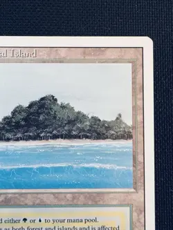 Tropical Island Dual Land (Revised Edition) Magic the Gathering MTG 1994 Rare - Image 3