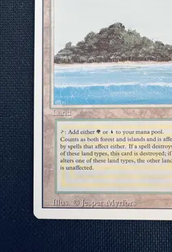 Tropical Island Dual Land (Revised Edition) Magic the Gathering MTG 1994 Rare - Image 4