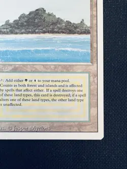 Tropical Island Dual Land (Revised Edition) Magic the Gathering MTG 1994 Rare - Image 5