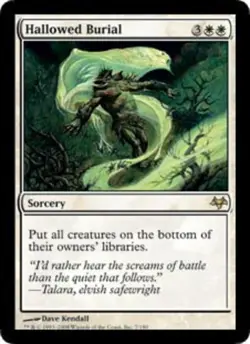 [1x] Hallowed Burial Played, English Eventide MTG Magic - Image 1