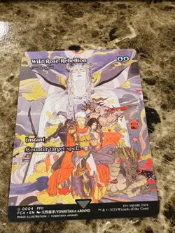 WILD ROSE REBELLION Magic MTG Final Fantasy Borderless - Image 1