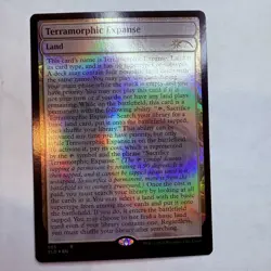 SLD Terramorphic Expanse (Full-Text Lands) Secret Lair Drop Foil MTG NM - Image 1