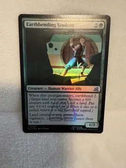 Magic The Gathering TLE Earthbending Student Foil Near Mint - Image 1