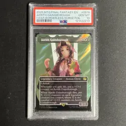 PSA 10 - Aerith Gainsborough (Borderless Surge Foil) 0519 - MTG x Final Fantasy - Image 1