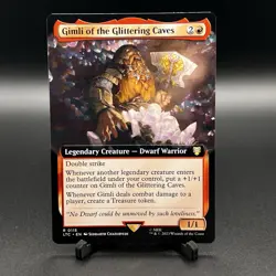 Gimli of the Glittering Caves 0032 Non Foil Rare LOTR Commander MTG Near Mint - Image 1