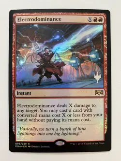Electrodominance *FOIL PROMO* MTG RNA MT/NM PW Stamp Combined Ship -TCGshowcase- - Image 1