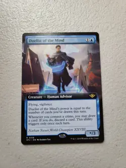 1x MTG Duelist of the Mind 0318 Borderless Outlaws of Thunder Junction NM - Image 1