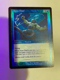 Magic the gathering FOIL " Aura thief " original Urzas Destiny - Image 3