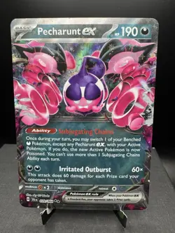 Pokemon TCG SV Shrouded Fable Pecharunt EX 039/064 Double Rare NM - Image 1