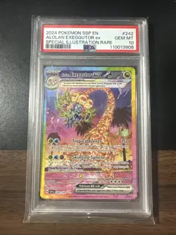 2024 Pokemon Surging Sparks SIR Alolan Exeggutor Ex #242 PSA 10 - Image 1