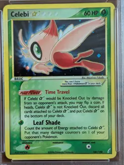 Pokemon Celebi (Gold Star) 100/100 PSA 6 EX-MT EX Crystal Guardians Holo 2006 - Image 4