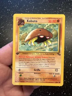 Carte pokemon wizard fossile edition 1 ed1 francais vf fr Kabuto 50/62 - Image 2