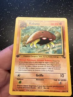 Carte pokemon wizard fossile edition 1 ed1 francais vf fr Kabuto 50/62 - Image 3