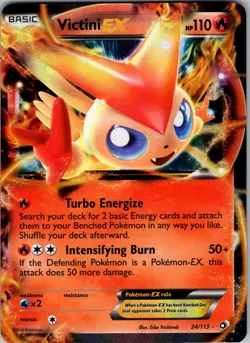 Victini EX Ultra Rare Legendary Treasures 24/113 NM - Pokemon TCG - Image 1