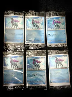 Lot of 6 x Pokemon Suicune 026/094 EB Games Stamped Holo Promo SEALED - Image 1