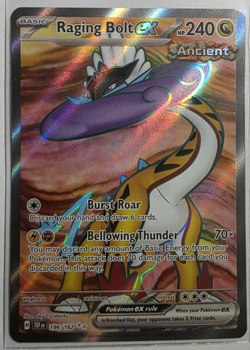Raging Bolt ex Pokemon Temporal Forces Full Art Ultra Rare 196/162 - Image 1