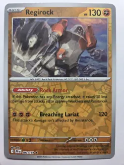 Regirock 082/159 JTG SV09: Journey Together Rare Reverse Holo NM Pokemon TCG - Image 1