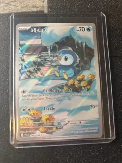Piplup 98 Phantasmal Flames Illustration Rare Pokemon TCG NM - Image 1