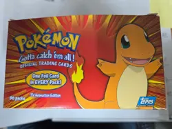 Pokemon TV Animation 1999 Topps Blue Label Box Factory Sealed - Image 3