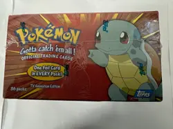 Pokemon TV Animation 1999 Topps Blue Label Box Factory Sealed - Image 5
