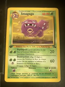 SMOGOGO UNCO - POKEMON 45/62 FOSSILE EDITION 1 NEUF FR - Image 1