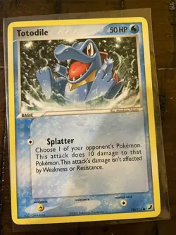 Pokemon TCG Totodile EX Unseen Forces 78/115 Regular Common LP - Image 1