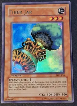 Yu-Gi-Oh! TCG Fiber Jar (LOD-056) 1st Edition Ultra Rare (Mint) - Image 1