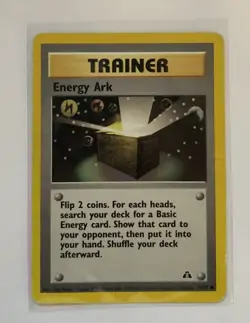 Trainer Energy Ark 75/75 1st Edition Neo Discovery Pokemon Card - Image 1
