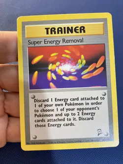 Super Energy Removal 108/130 Trainer Rare Base Set 2 - Pokemon Card WOTC MP - Image 5