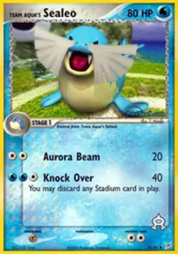 Pokemon - Team Aqua's Sealeo - 31/95 - Uncommon - Reverse Holo - EX Team Magma v - Image 1