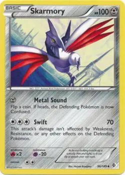 Pokemon - Skarmory - 96/149 - Uncommon - BW - Boundaries Crossed - NM - Image 1