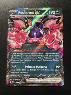 Pecharunt EX 039/064 Shrouded Fable Pokemon TCG SV Rare NM Condition - Image 1