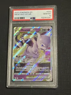 Mewtwo VSTAR 031/078 Pokemon GO Holo PSA 10 - Image 1