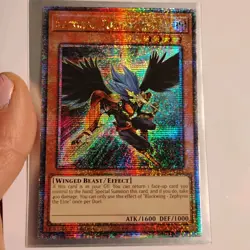 BLACKWING ZEPHYROS THE ELITE (QUARTER CENTURY SECRET RARE) RA04-EN145 YU-GI-OH - Image 3